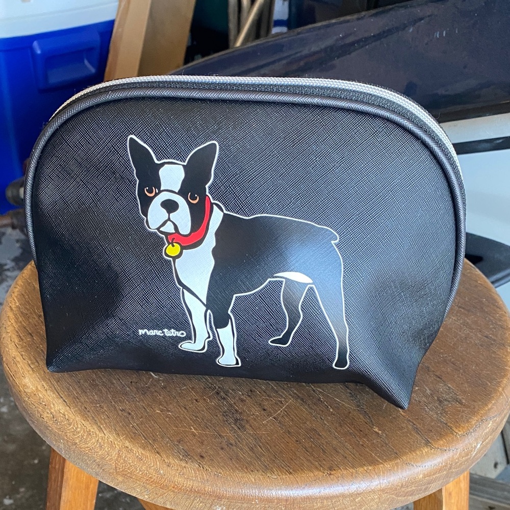 Black Boston Terrier Cosmetic Pouch